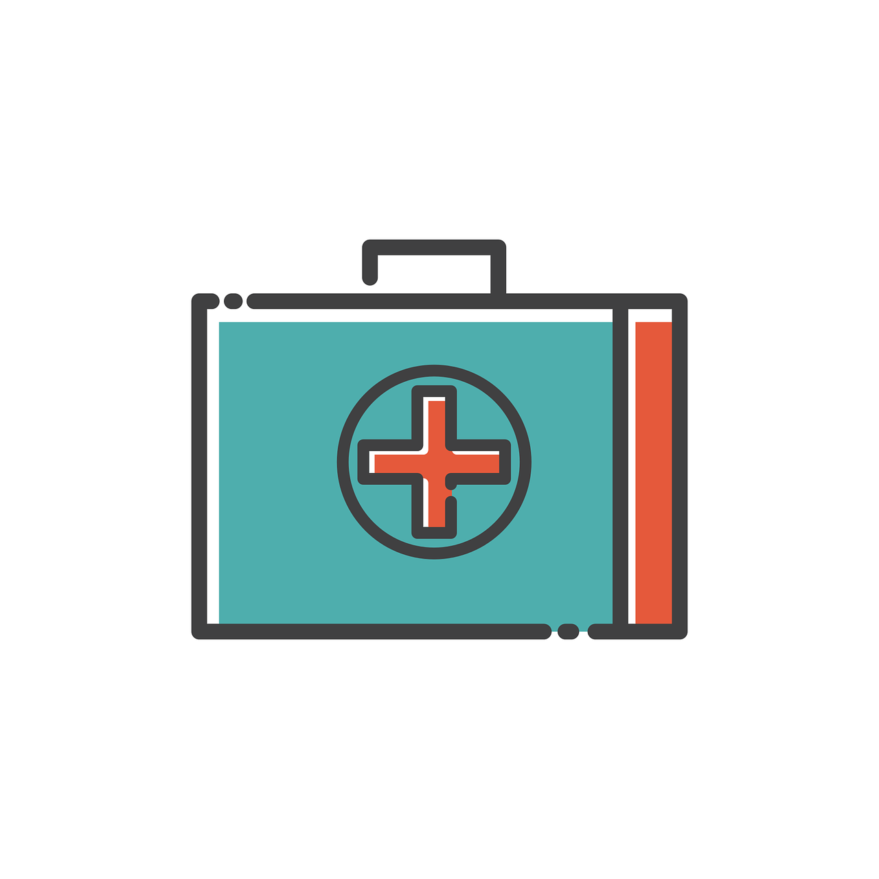 medical, box, icon
